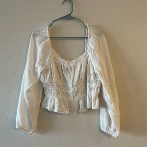 white long sleeve wild fable top
